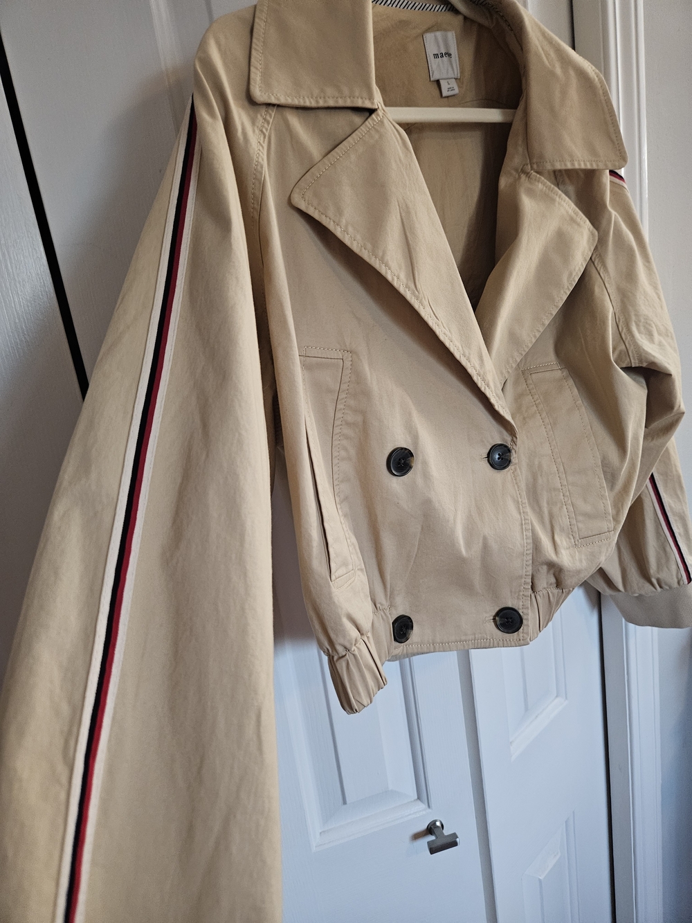 NWOT Maeve From Anthropologie Cropped Trench Jacket - Picture 1 of 8